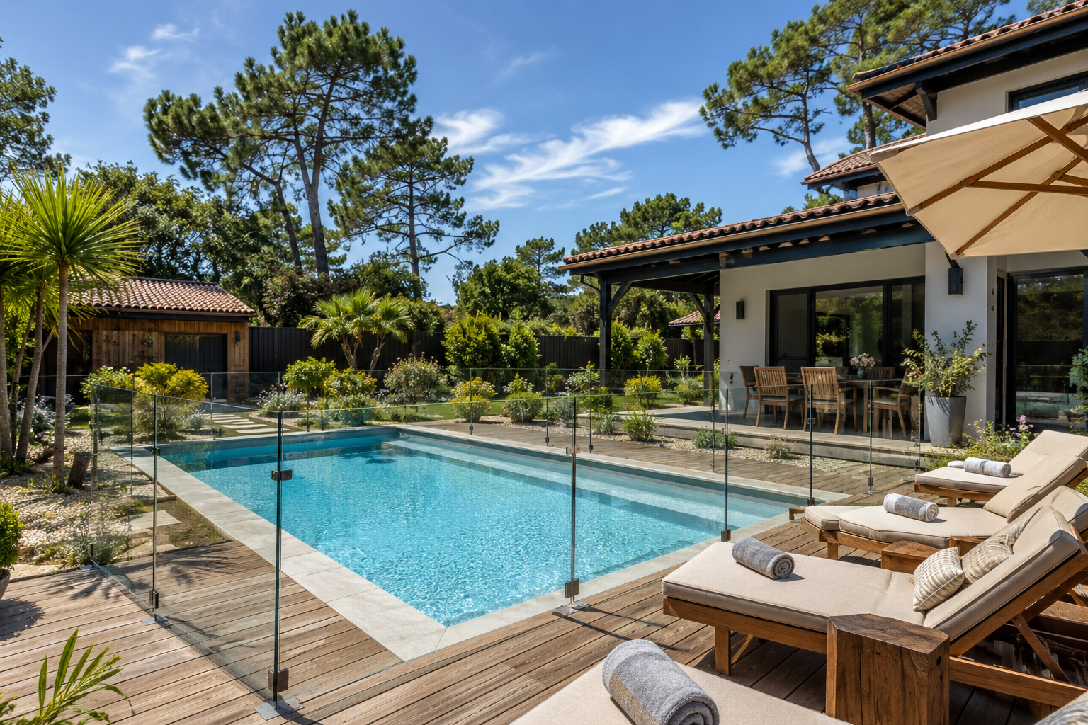 Location saisonnière piscine Airbnb obligations Gironde