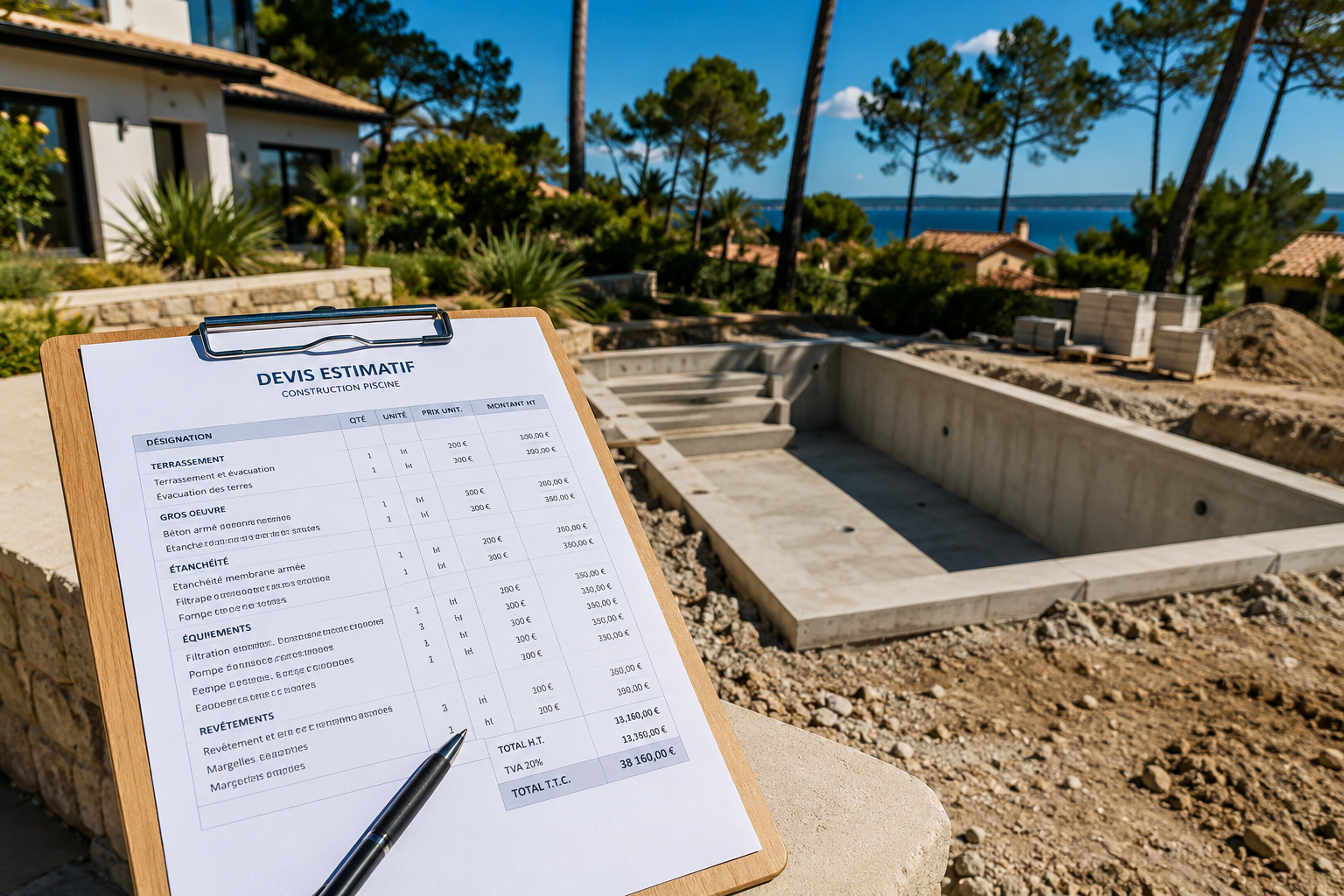 Budget construction piscine Gironde prix 2026
