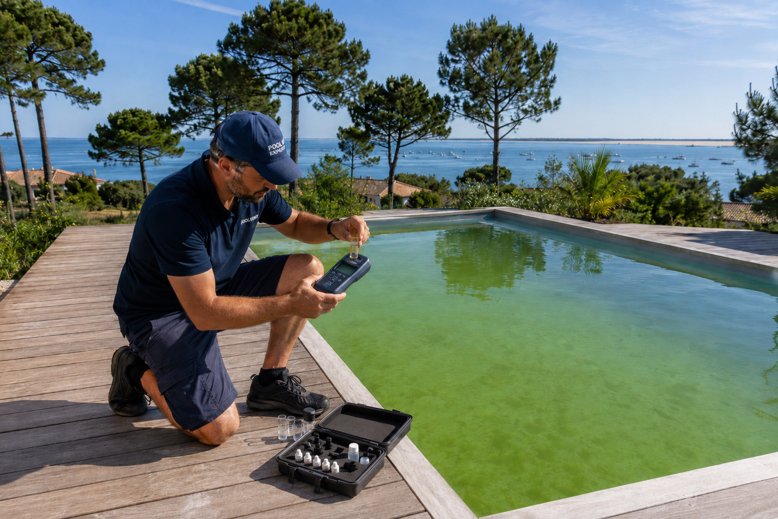 Eau verte piscine